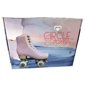Circle Society Roller Skates Beautiful Pink Size 4-4.5 YOUTH NEW